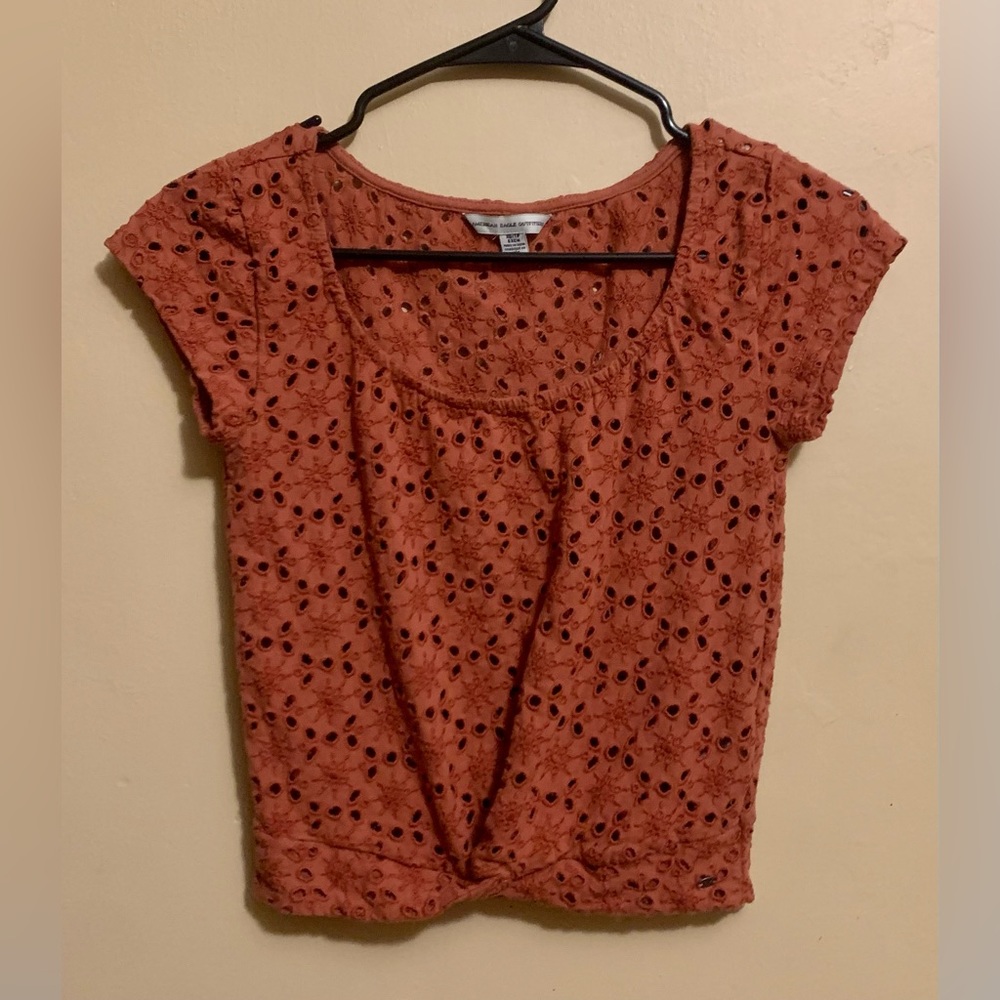 American Eagle - Crop Top - Eyelet - XS
